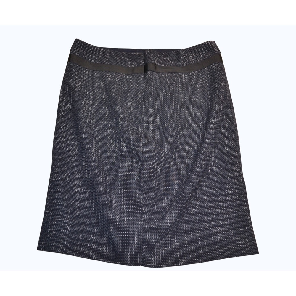 The Limited Collection Women's Navy Blue Textured Sheath Skirt Size 4